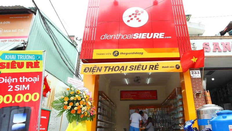 Một cửa hàng trong chuỗi Điện Thoại Siêu Rẻ 