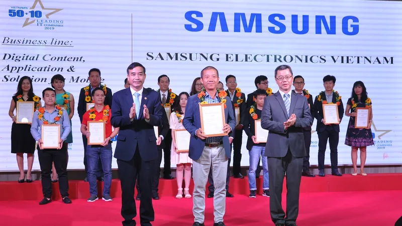 Samsung Vina được vinh danh “Top 50 doanh nghiệp CNTT hàng đầu Việt Nam năm 2019”