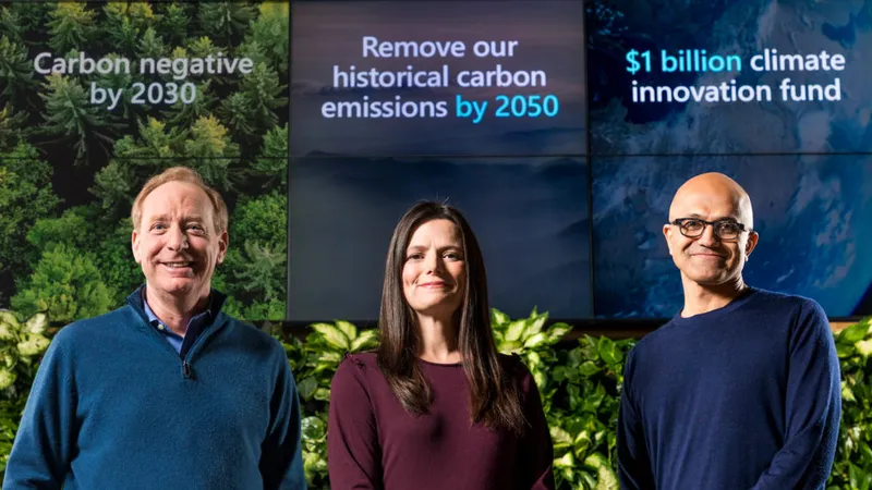 Microsoft mong muốn sẽ bù lại được lượng carbon mà tập đoàn đã thải ra trực tiếp 