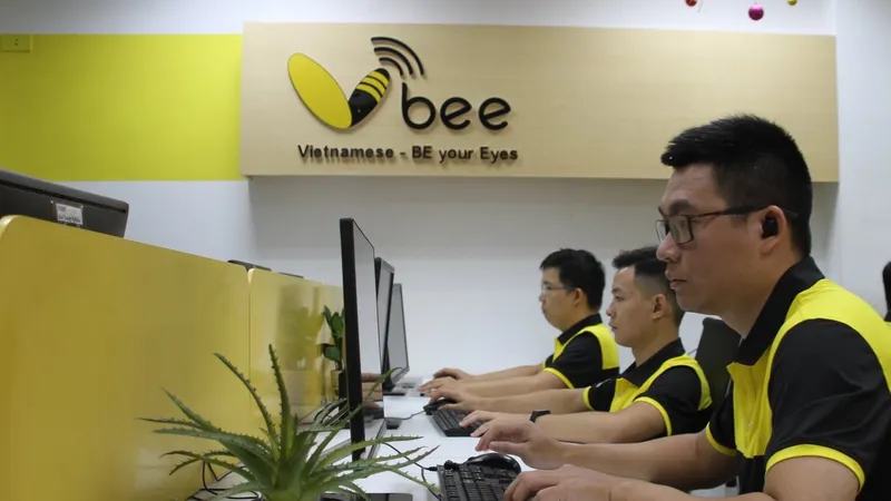 Các kỹ sư của Vbee đang làm việc 