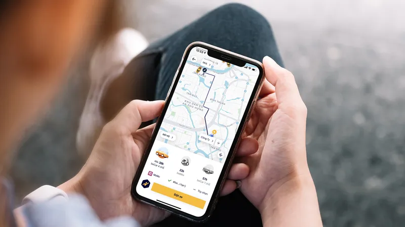 Ứng dụng gọi xe be đã thanh toán được bằng ví MoMo 
