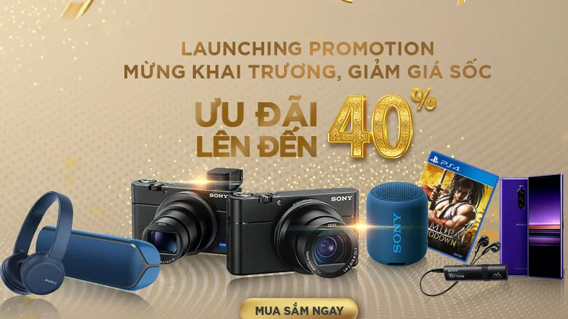 Mua sắm sản phẩm tại cửa hàng trực tuyến chính hãnh Sony sẽ thêm nhiều ưu đãi