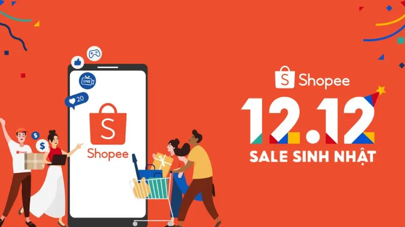 Shopee khởi động sự kiện 12-12 sale sinh Nhật 