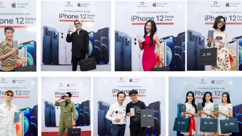 Vì sao hơn 200 nghệ sĩ chọn Di Động Việt để sắm iPhone 12?