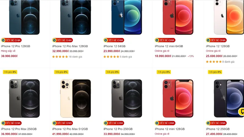 iPhone 12 vẫn là sản phẩm "hot" dịp cuối năm