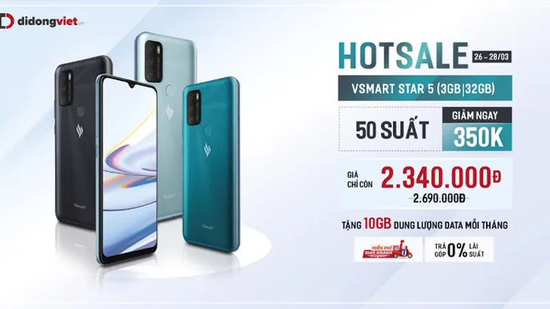 Vsmart Star 5 với mức giá chỉ 2,34 triệu đồng