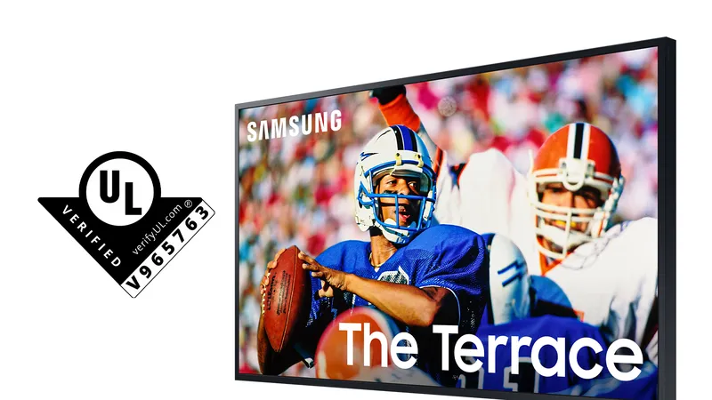 Samsung The Terrace: Ti vi đầu tiên nhận chứng nhận hiệu suất hiển thị ngoài 