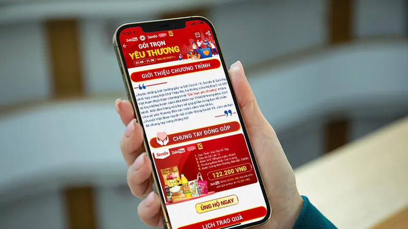 ZaloPay cùng Sendo triển khai chương trình “Gói trọn yêu thương”