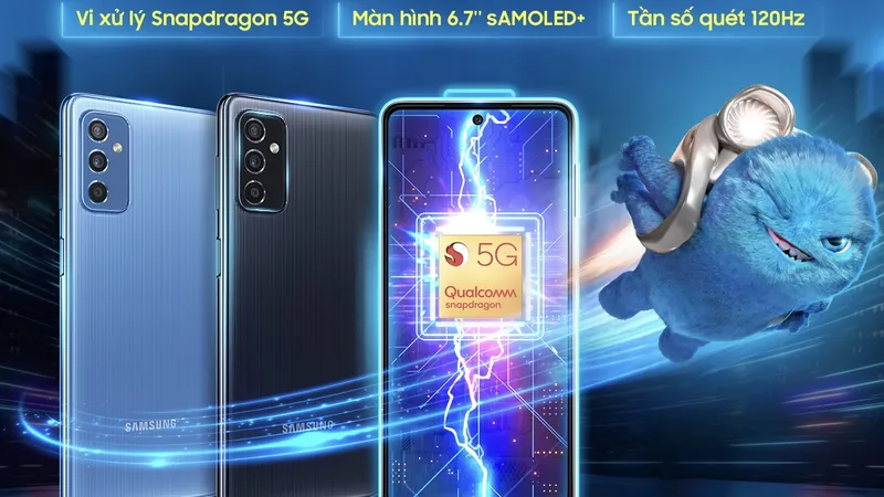 Galaxy M52 5G có giá 9.690.000 đồng
