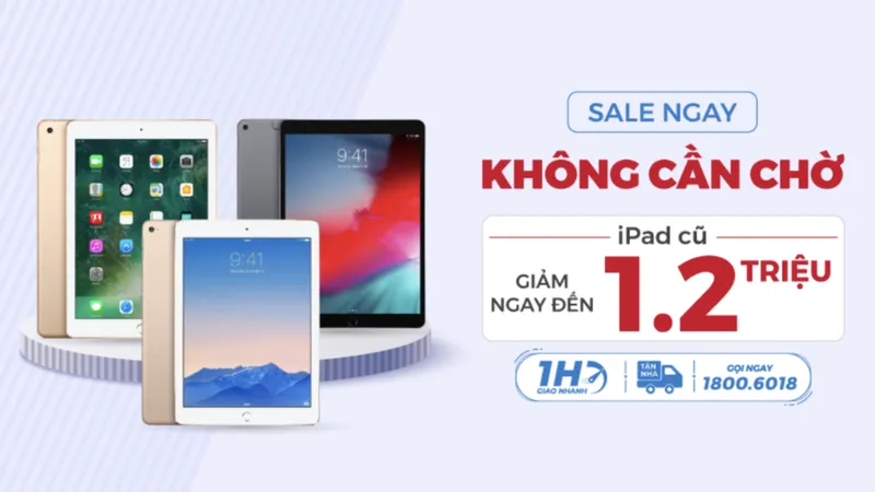 Tại Di Động Việt, khách hàng sắm iPad cũ sẽ nhận được các chính sách hậu mãi hấp dẫn 