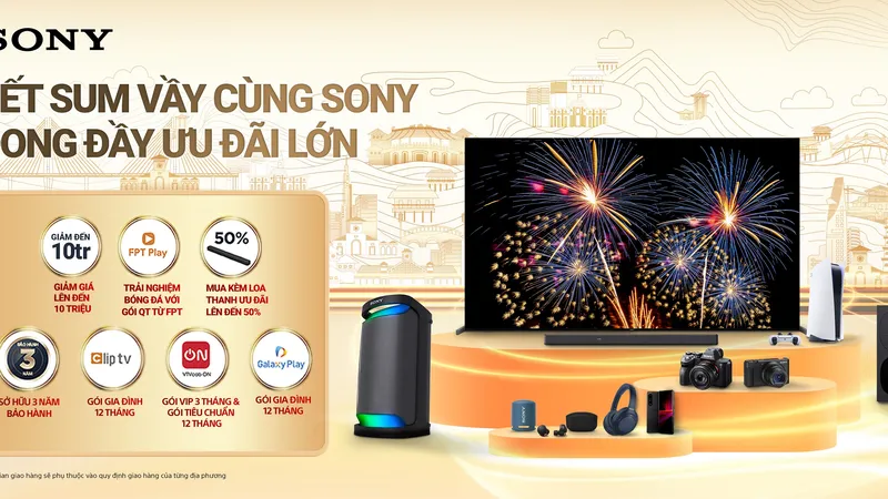 Sony triển khai chương trình khuyến mãi nhân dịp cuối năm 