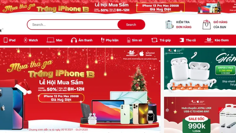 Mua sắm cuối năm với nhiều chương trình hấp dẫn tại Minh Tuấn Mobile 