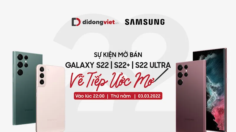 Mở bán Galaxy S22 series với chủ đề “Vẽ tiếp ước mơ” 