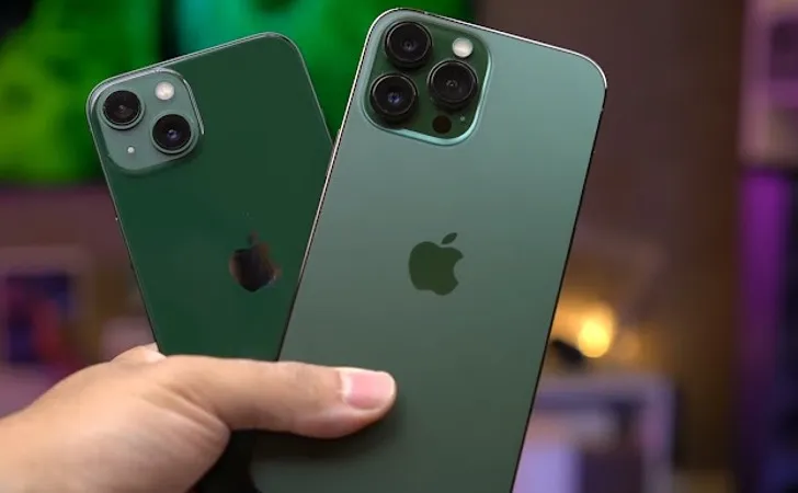 Màu xanh lục trên iPhone 13 và 13 Pro Max