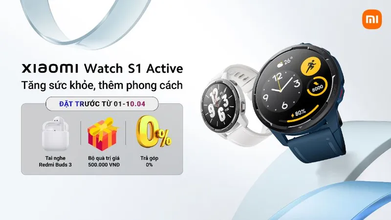 Xiaomi Watch S1 Active lên kệ tại thị trường Việt Nam