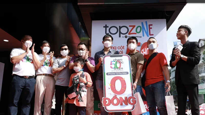 TopZone đã đạt mốc 50 cửa hàng