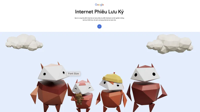 nternet Phiêu Lưu Ký xoay quanh chủ đề an toàn mạng dành cho trẻ từ 6 đến 2 tuổi