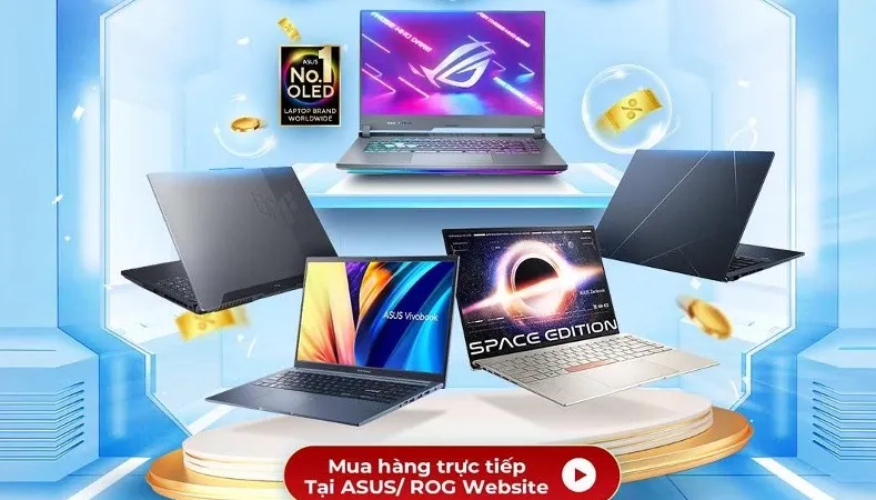 Từ đây, khách hàng có thể mua sắm trực tuyến tại website chính thức của ASUS