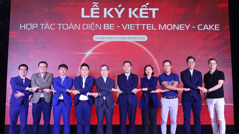 Viettel Money hợp tác toàn diện với Ngân hàng số Cake by VPBank và Nền tảng tiêu dùng đa dịch vụ Be