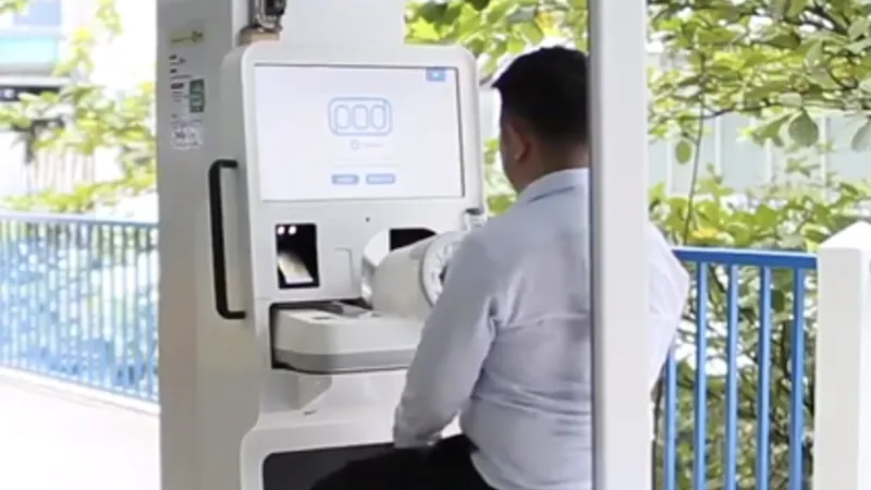 Hệ thống máy khám sức khỏe tự động POD đã được ứng dụng tại Bệnh viện Hòa Hảo