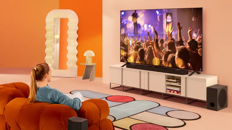 TV LCD - LG QNED sở hữu bộ vi xử lý AI alpha9 Gen5, cải tiến mạnh mẽ AI Sound Pro, thổi bùng cảm xúc với âm thanh vòm ảo 7.1.2