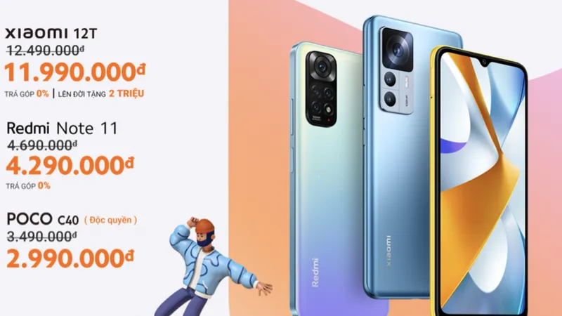 Các smartphone Xiaomi được giảm giá 