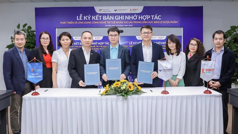 FPT Long Châu cùng các đối tác hợp tác ứng dụng AI vào hoạt động kinh doanh