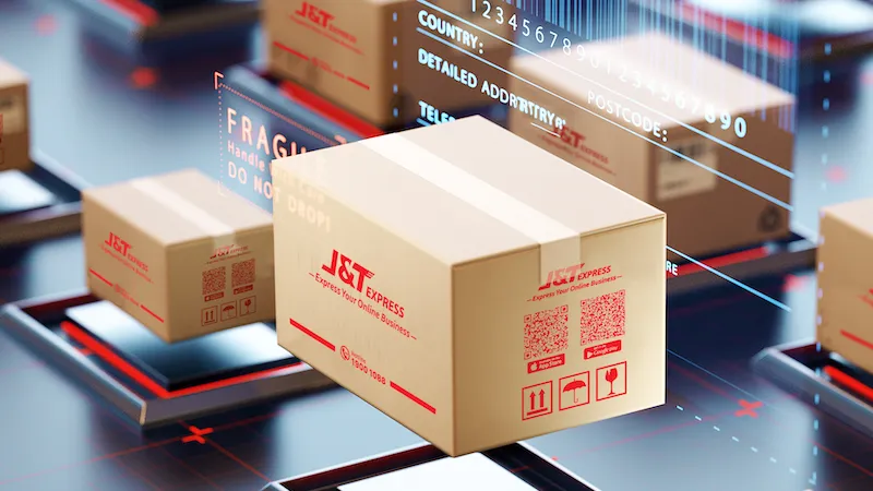 Hệ thống băng chuyền tự động của J&T Express với khả năng phân loại hàng hóa chính xác đến 99,99%