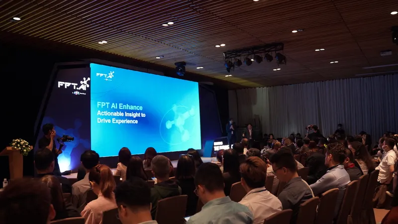 Một góc Hội thảo “AI Conference 2023" do FPT AI Enhance tổ chức