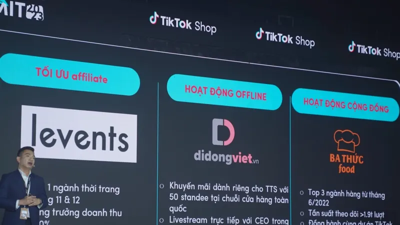 Di Động Việt được vinh danh top 1 Ngành hàng Điện tử tại sự kiện TikTok Shop Vietnam Submit