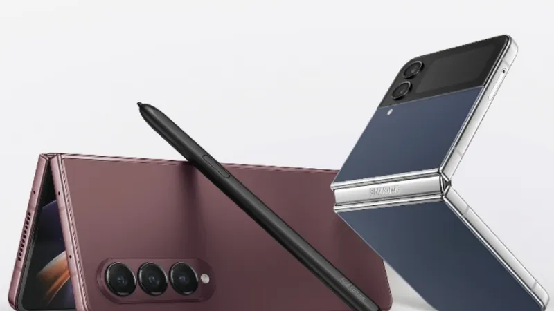 Galaxy Z Fold4 Đỏ Burgundy và Galaxy Z Flip4 Xanh Navy