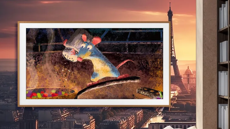Một bức tranh trên TV The Frame kỷ niệm 100 năm thành lập Disney
