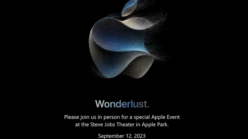 Thư mời sự kiện “Wonderlust” của Apple