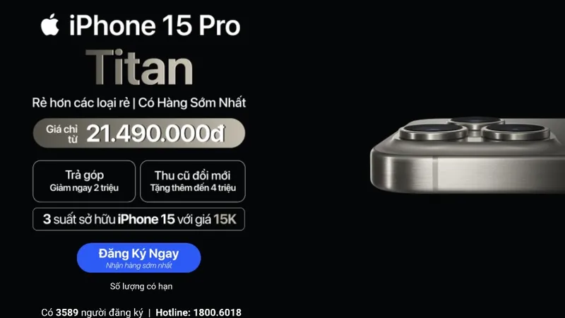 Sau 24 giờ mở đăng ký nhận thông tin, Di Động Việt ghi nhận hơn 3.500 lượt đăng ký
