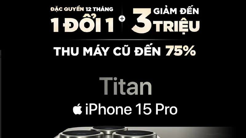 FPT Shop với chính sách ưu đãi iPhone 15