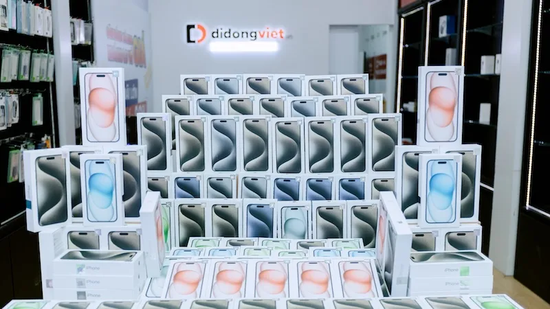 Các phiên bản iPhone 15 đủ màu, đủ dung lượng tại Di Động Việt