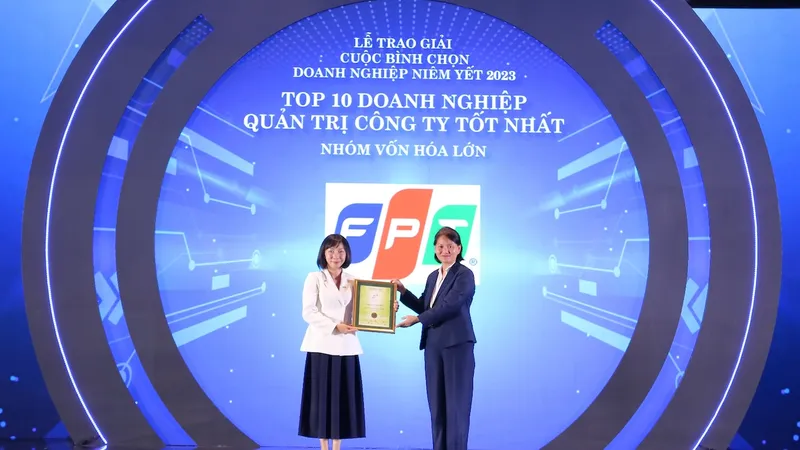 Đại diện FPT nhận giải