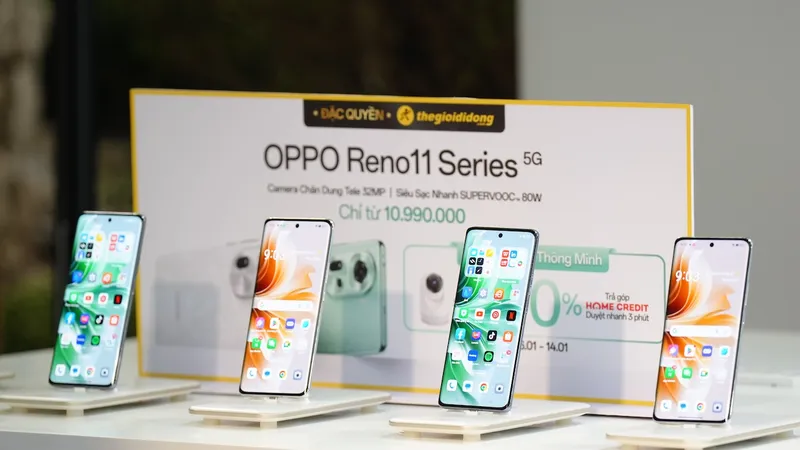 OPPO Reno11 Series được mở bán tại Thế Giới Di Động