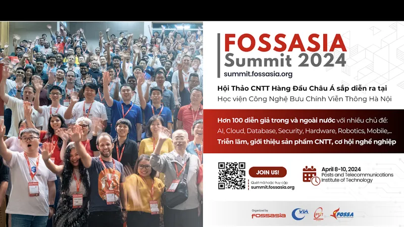 Ban tổ chức FOSSASIA Summit 2024 với sự góp mặt của nhiều nhân tài công nghệ