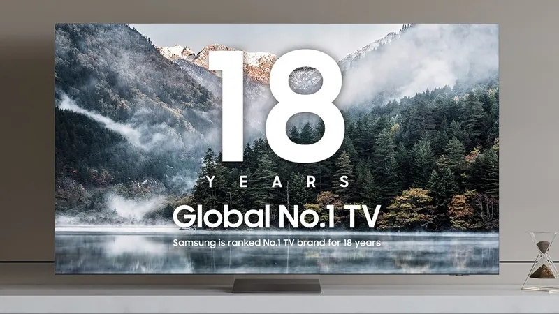 Samsung là thương hiệu TV số 1 toàn cầu trong 18 năm liên tiếp