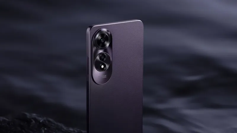 OPPO A60 với màu Đen Tím mới lạ.
