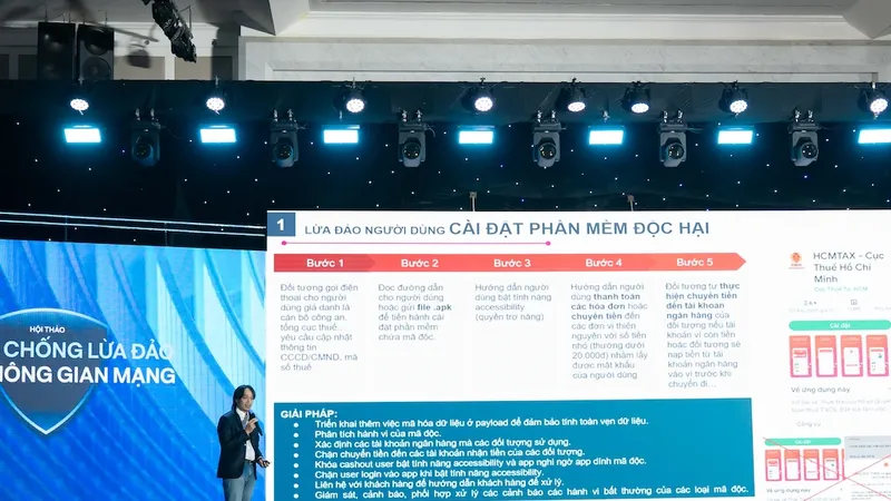 Ông Thái Trí Hùng, Phó Tổng Giám đốc Cấp cao, Giám đốc Công nghệ của MoMo, nói về phòng chống tấn công mạng