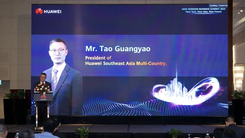 Ông Tao Guangyao, Tổng giám đốc Huawei Đông Nam Á phát biểu mở màn tại sự kiện.