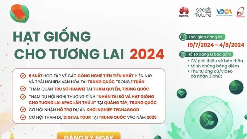 “Hạt giống cho Tương lai - Seeds for the Future 2024” nhằm tìm kiếm những gương mặt tài năng công nghệ mới