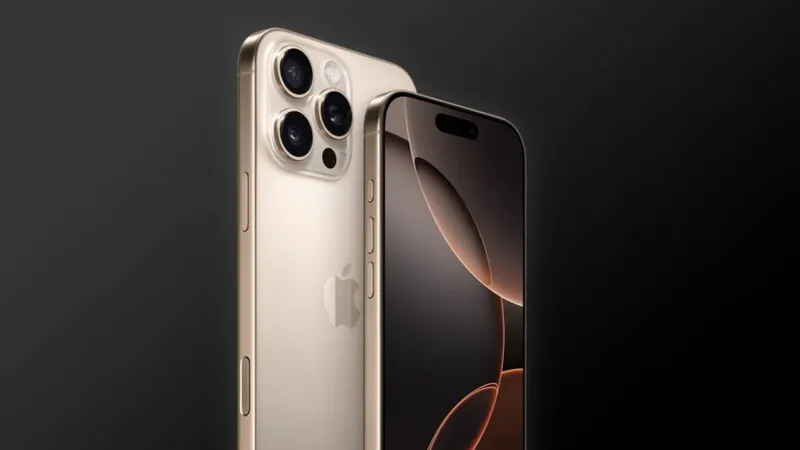 iPhone 16 với màu vàng Titanium sa mạc mới