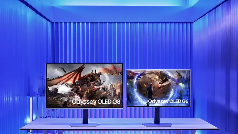 Trợ thủ đắc lực cho các vận động viên tại Odyssey Cup Dota 2 là dòng màn hình chơi game mới nhất của Samsung , Odyssey OLED G8 và Odyssey OLED G6