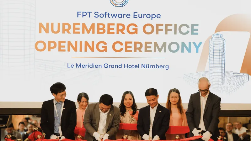 Văn phòng mới của FPT tại Đức tọa lạc tại tầng 26, Tòa nhà Kinh doanh Nuremberg, Ostendstr 100, 90482 Nuremberg, Bavaria