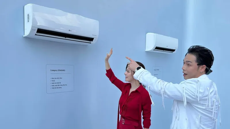 Bộ sưu tập điều hòa LG DUALCOOLTM AI Air với khả năng cảm biến và AI.