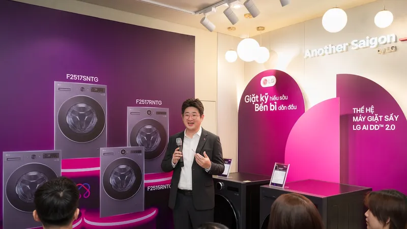 Máy giặt sấy mới của LG ứng dụng nhiều tính năng của AI
