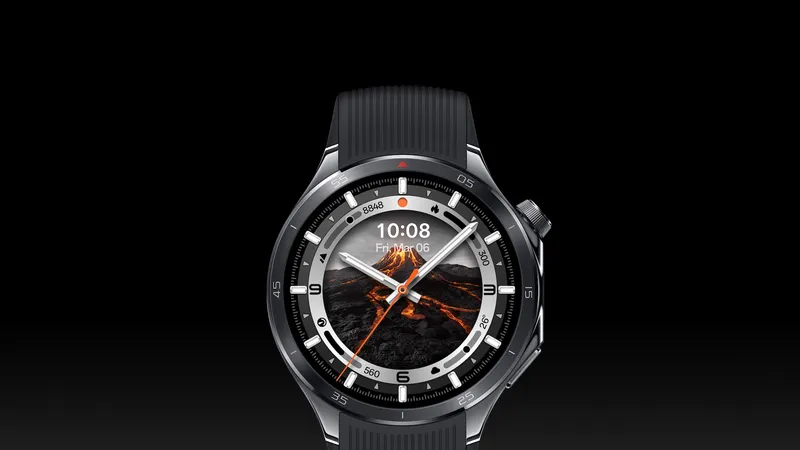 OPPO Watch X2 với màu đen mạnh mẽ, cá tính.